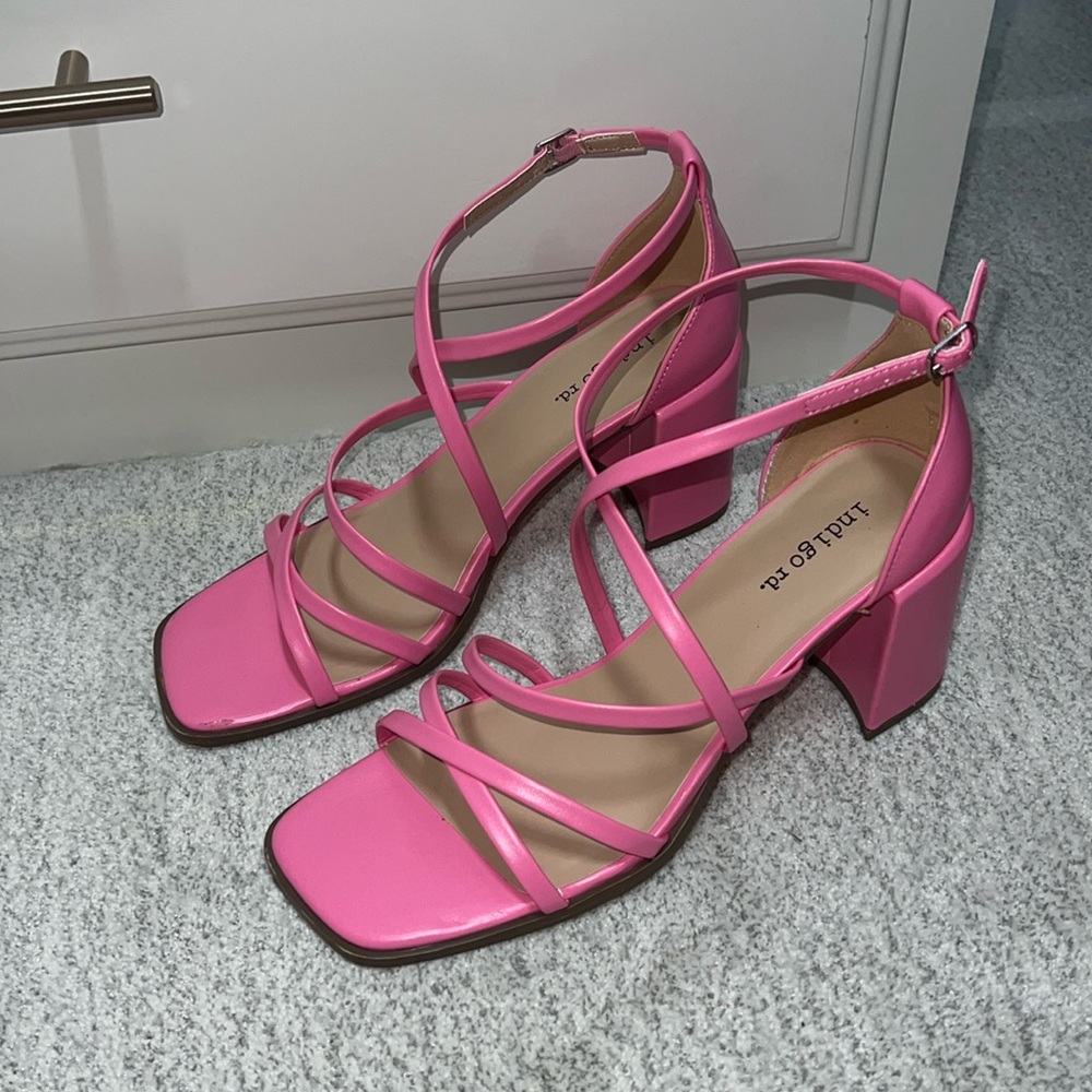 Indigo Road Pink Strapped Heels